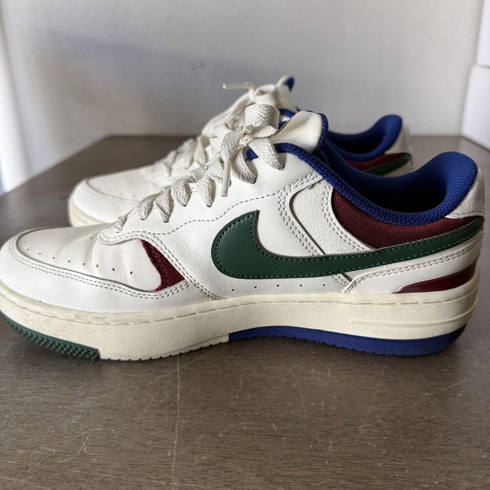 Nike Gamma Force Shoes Womens Size 9 White Green Red Leather Sneakers DX9176-102
